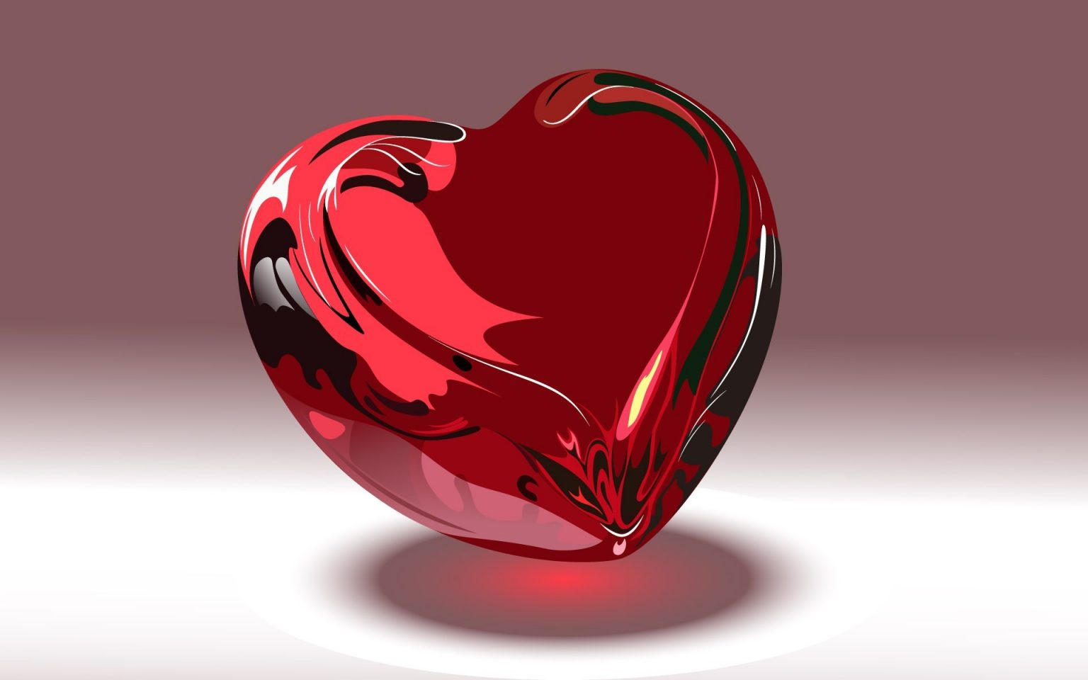Hình nền trái tim hồng