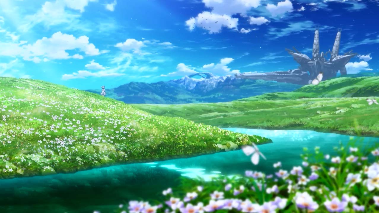 Hình nền phong cảnh anime cho máy tính
