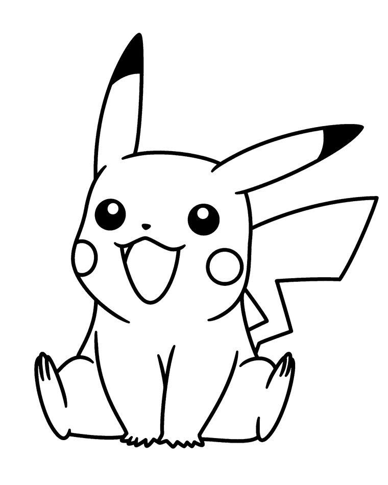 Hình vẽ pikachu đơn giản