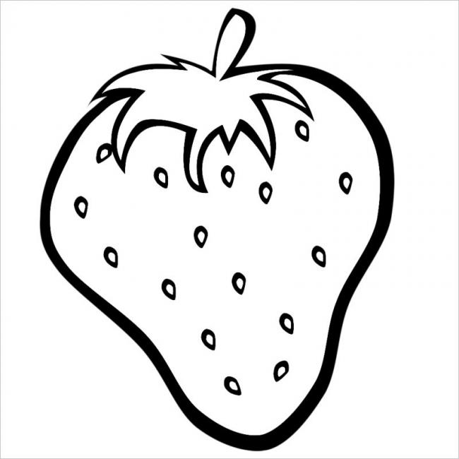 Hình vẽ trái cây tô màu