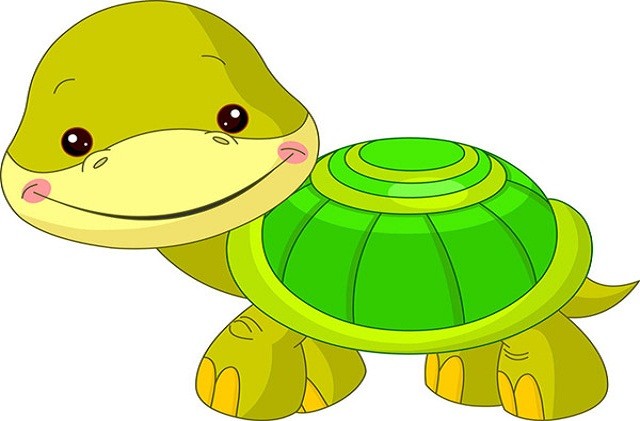 Hình vẽ con rùa dễ thương