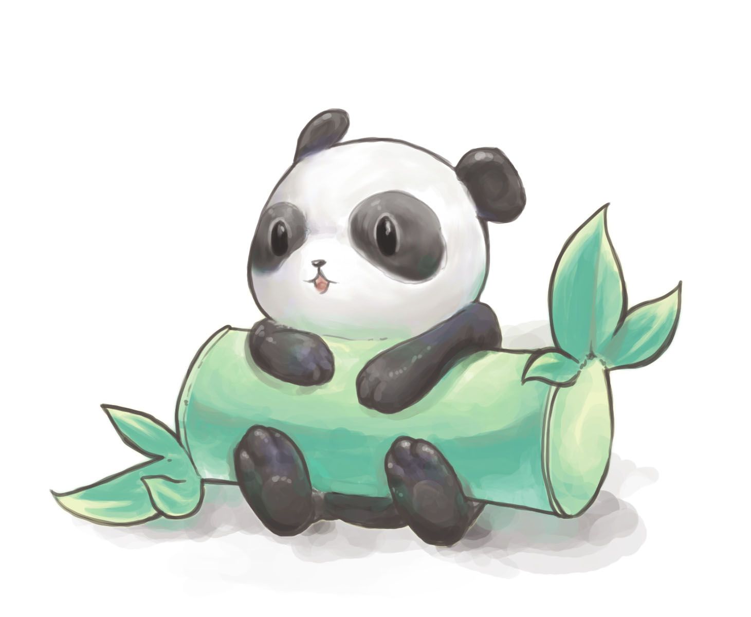 Hình vẽ gấu trúc panda