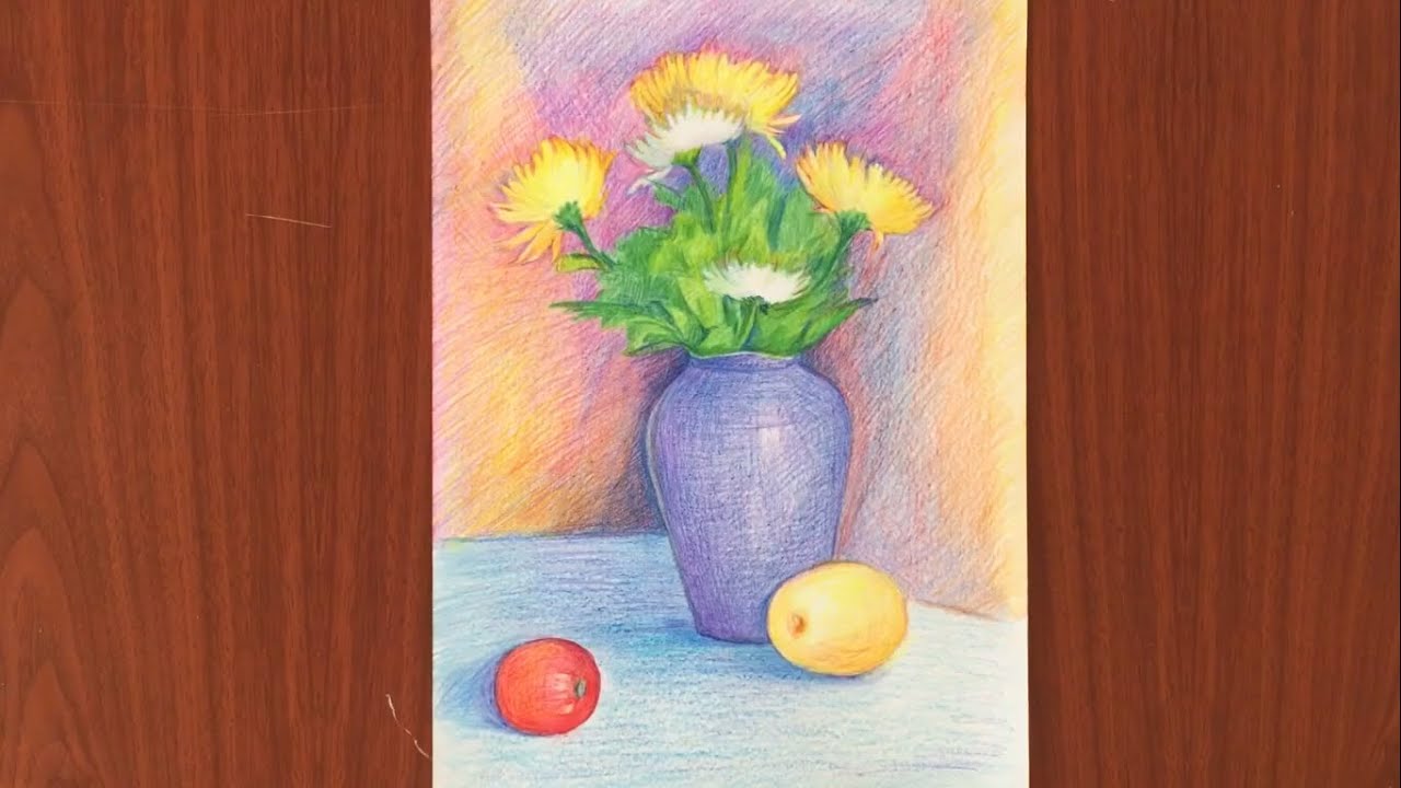 Top 95 về hình vẽ lọ hoa và quả  Eteachers