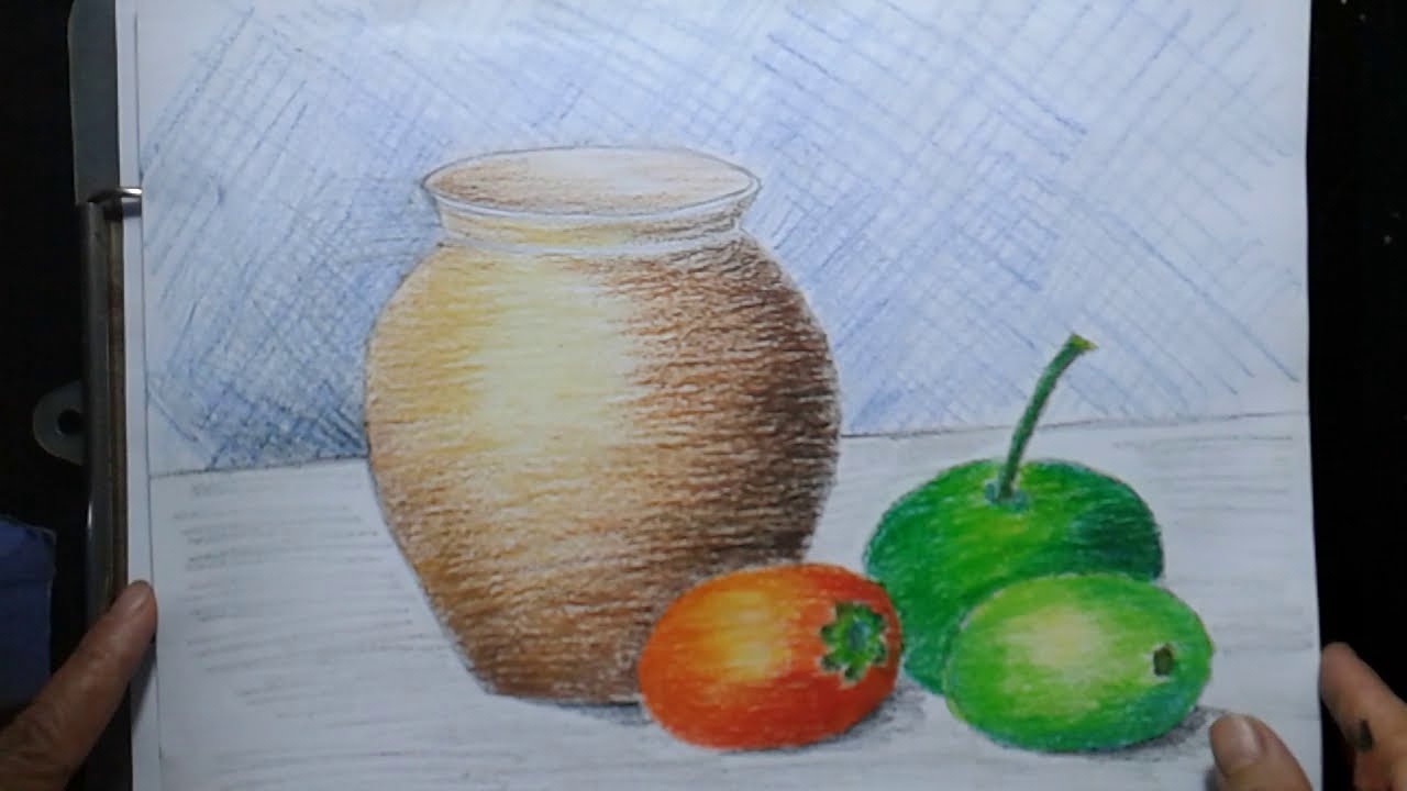 Vẽ tranh tĩnh vật lọ hoa và quả lớp 9