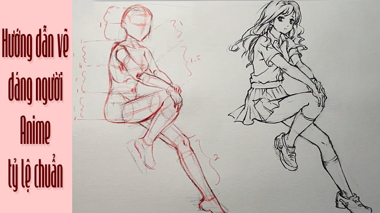 hình vẽ dáng người anime nữ