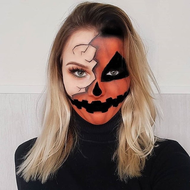 Tranh vẽ mặt nạ halloween